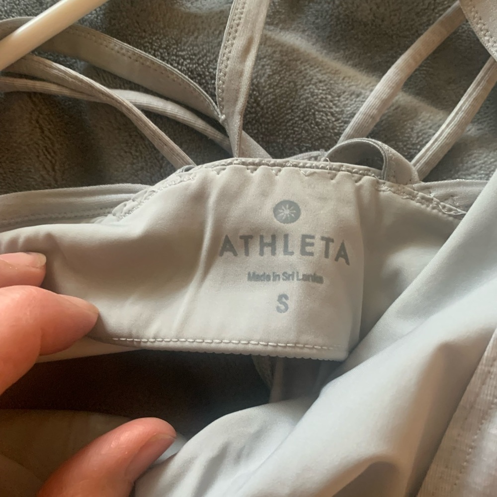 Athleta yoga fitness bra top size small grey - Picture 9 of 9